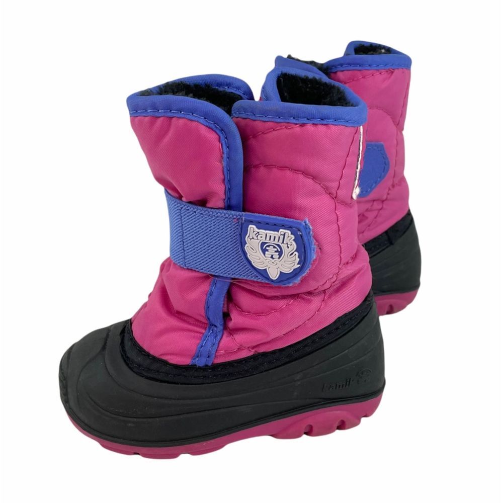 Girl's Kamik Snow Boots - Toddler Size 5 - Pink/Purple